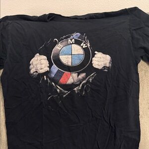 BMW Black and Blue Logo T-Shirt